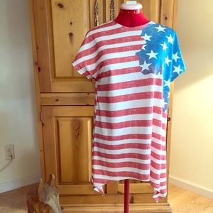 Sz small loose fit rayon top